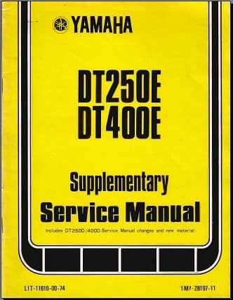 manuel d'atelier yamaha 250 400 DTMX { {{ Docautomoto }}