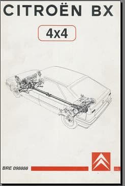 manuels d'atelier Citroën BX tous modèles Sport 4x4 et 4TC { AUTHENTIQU'ERE