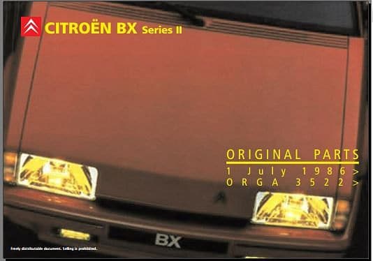 manuels d'atelier Citroën BX tous modèles Sport 4x4 et 4TC { {{ Docautomoto }}
