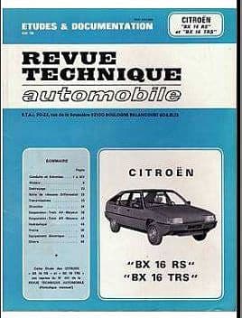 manuels d'atelier Citroën BX tous modèles Sport 4x4 et 4TC { {{ Docautomoto }}