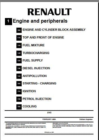 Workshop manual Renault Koleos 1700 pages en anglais { {{ Docautomoto }}