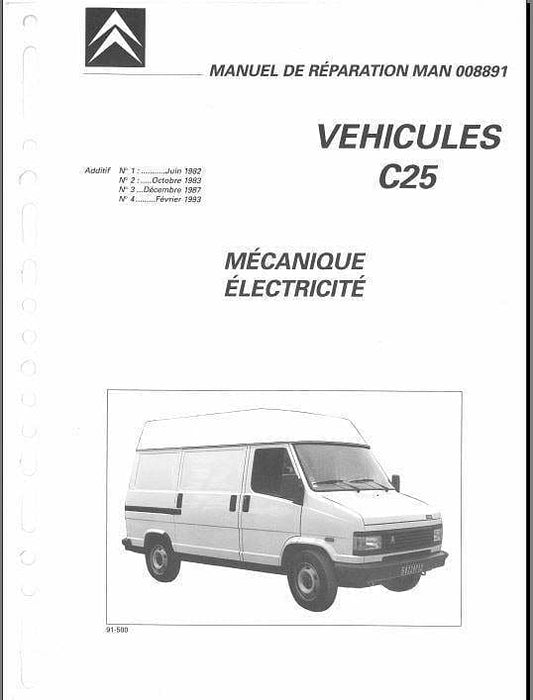 Manuels d'atelier peugeot J5 Citroën C25 { AUTHENTIQU'ERE