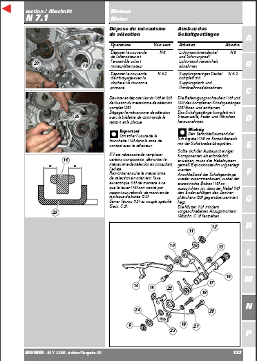 Manuel d'atelier Ducati 999 999S 2006 français Docautomoto