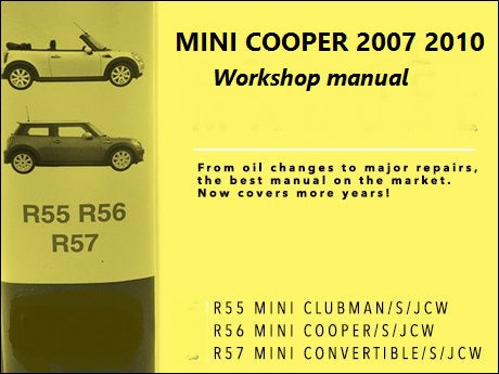 manuel d'atelier Mini Cooper 2007 2010 anglais français { Docautomoto