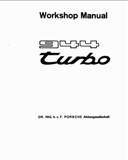 manuel d'atelier Porsche 944 tous modèles { AUTHENTIQU'ERE
