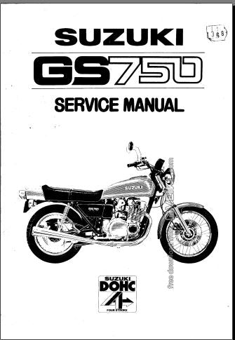 manuel d'atelier Suzuki GS 750 { {{ Docautomoto }}