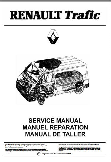 manuel de réparation Renault Trafic édition 1996 FR ENG ESP { {{ Docautomoto }}