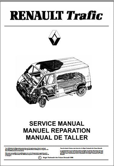manuel de réparation Renault Trafic édition 1996 FR ENG ESP { Docautomoto