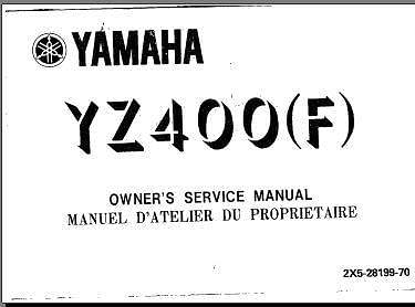 Manuel d'atelier et de réparation yamaha 400 YZ 1979 { AUTHENTIQU'ERE