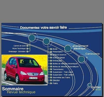 Manuel de réparation Mercedes classe A 1997 AUTHENTIQU'ERE