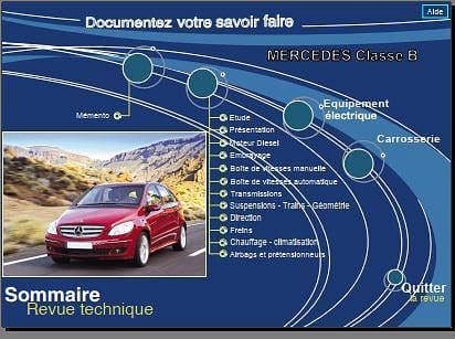 Manuel de réparation Mercedes classe b 2005 2008 AUTHENTIQU'ERE