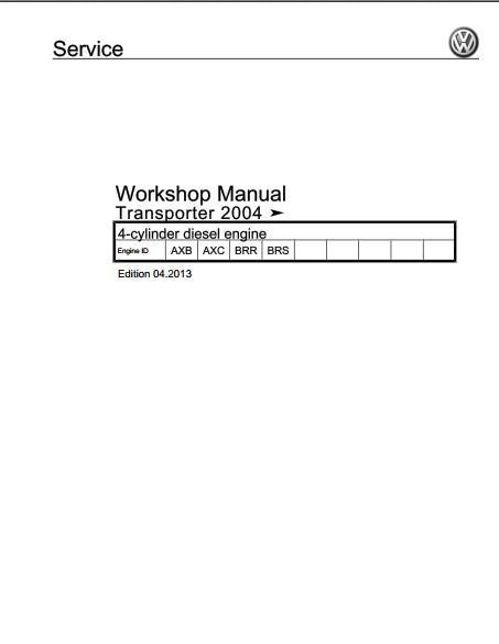 manuels d'atelier volkswagen Transporter T5 2003 2015 { {{ Docautomoto }}
