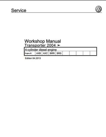 manuels d'atelier volkswagen Transporter T5 2003 2015 { {{ Docautomoto }}