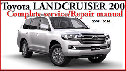 manuel d'atelier Toyota Land Cruiser série 200 2008 2016 Docautomoto