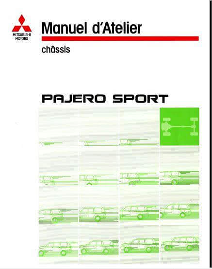 Manuel d'atelier Mitsubishi Pajero Sport 99 2002 en français { AUTHENTIQU'ERE