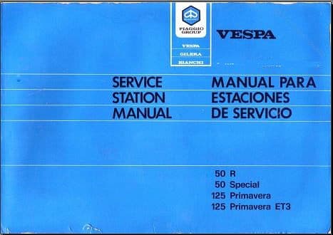 manuels d'atelier Vespa 50 80 125 PK { AUTHENTIQU'ERE