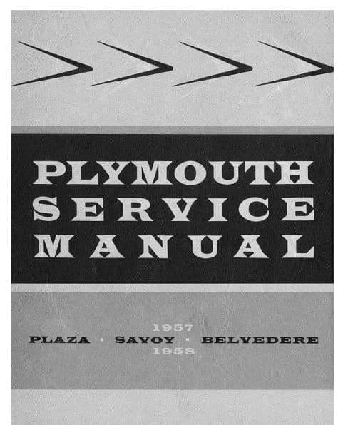 Manuel d'atelier Workshop manual Plymouth 1957 1958 { AUTHENTIQU'ERE