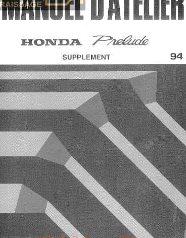 Manuel d'atelier Honda Prelude 1993 94 95 { AUTHENTIQU'ERE