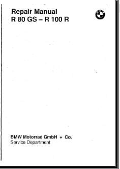manuel d'atelier BMW R80 GS R100R { AUTHENTIQU'ERE