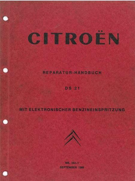 manuel d'atelier Citroën DS 19 et DS 21 en allemand { {{ Docautomoto }}