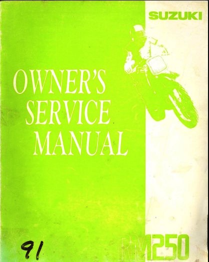 Manuel de réparation Suzuki 250 RM 1991 { {{ Docautomoto }}