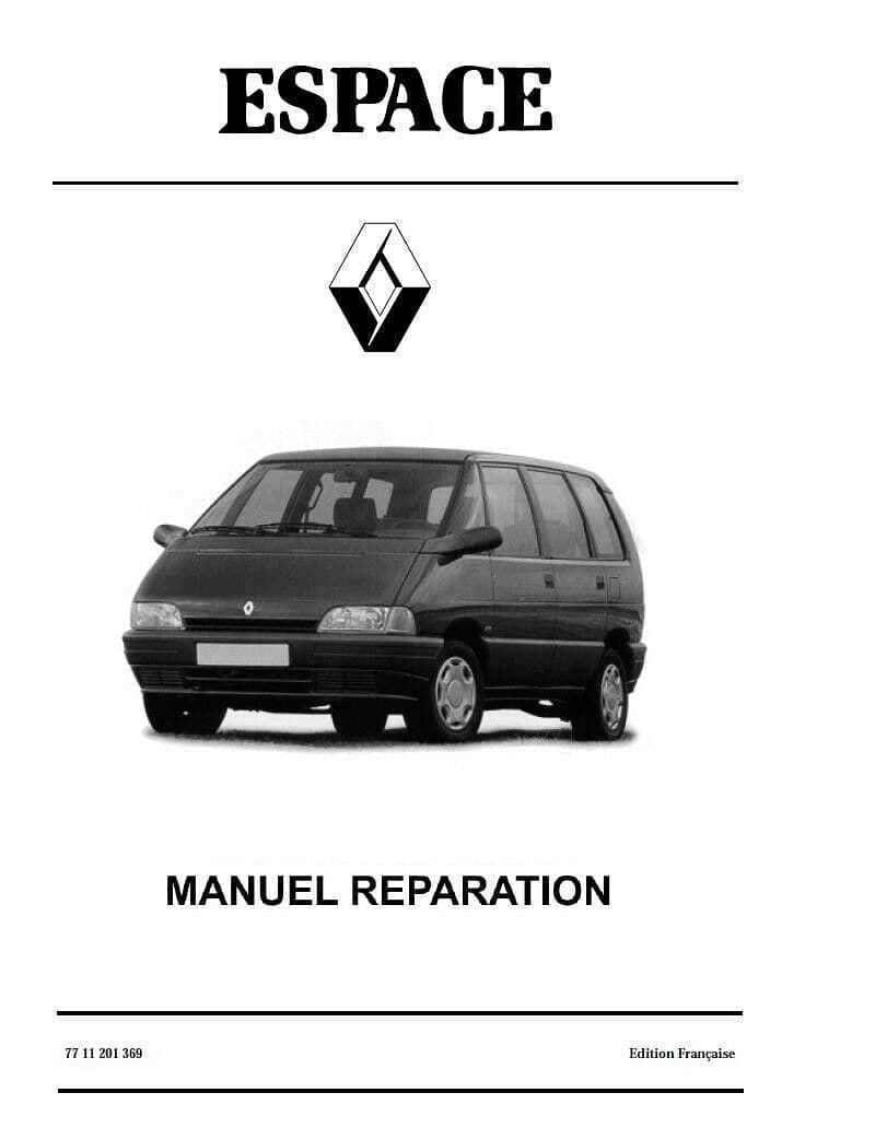 Manuel d'atelier Renault Espace 2 tous modèles dont Quadra { {{ Docautomoto }}