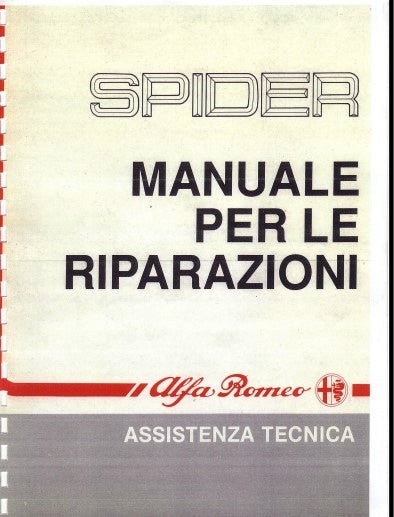 Manuels d'atelier Alfa Roméo spider séries 3 et 4 { Docautomoto