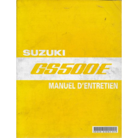 manuel d'atelier réparation Suzuki GS 500 E 1989 2000 { {{ Docautomoto }}