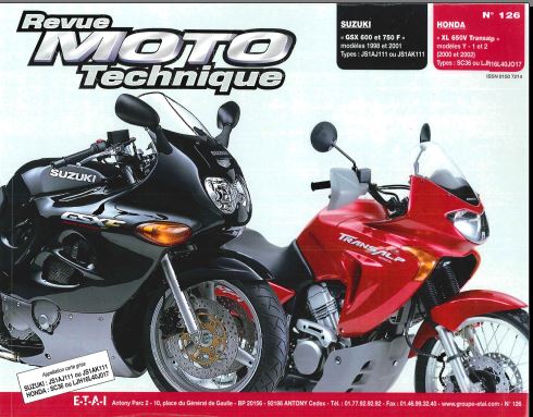 Revue technique Suzuki GSF 600 et 750 1998 2001 { {{ Docautomoto }}