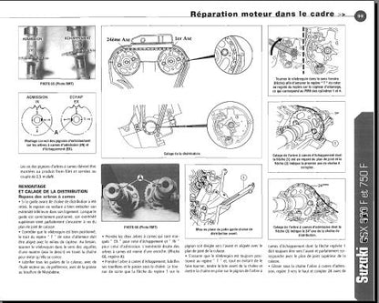 Revue technique Suzuki GSF 600 et 750 1998 2001 { {{ Docautomoto }}