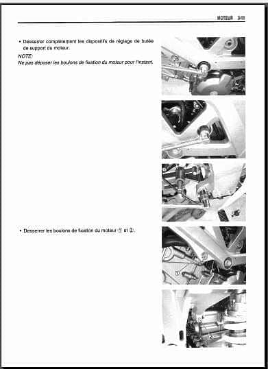 Manuel d'atelier Suzuki SV 650 2003 en français { {{ Docautomoto }}