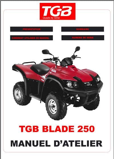 manuel d'atelier TGB Blade 250 français { AUTHENTIQU'ERE