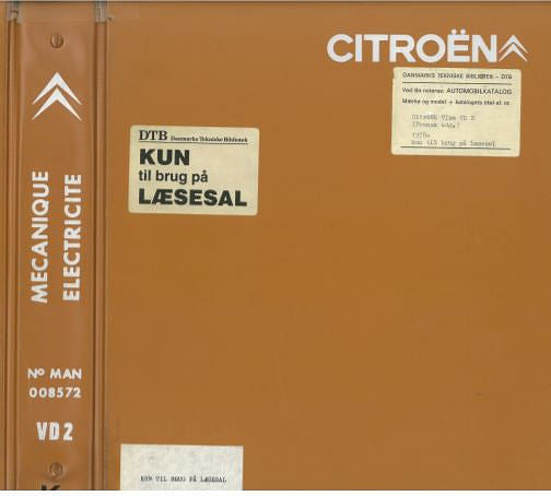 Manuels d'atelier et de réparation Citroën Visa et C15 { {{ Docautomoto }}