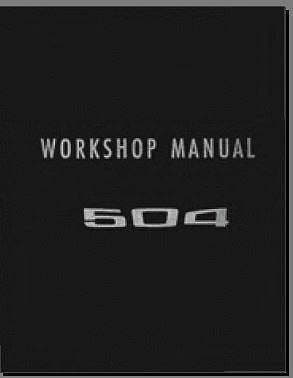 Workshop manual Peugeot 504 641 pages { AUTHENTIQU'ERE
