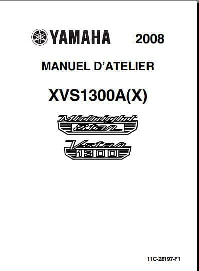 manuel d'atelier Yamaha XVS 1300 2008 { AUTHENTIQU'ERE